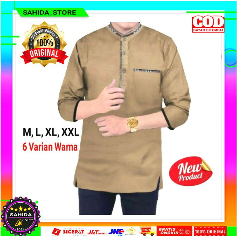 Baju Koko Pakistan Fashion Muslim Pria Cowok Terbaru Lebaran 2021