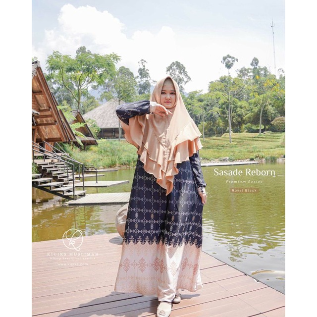 Dress/gamis premium Sasade Reborn by Kicik Muslimah