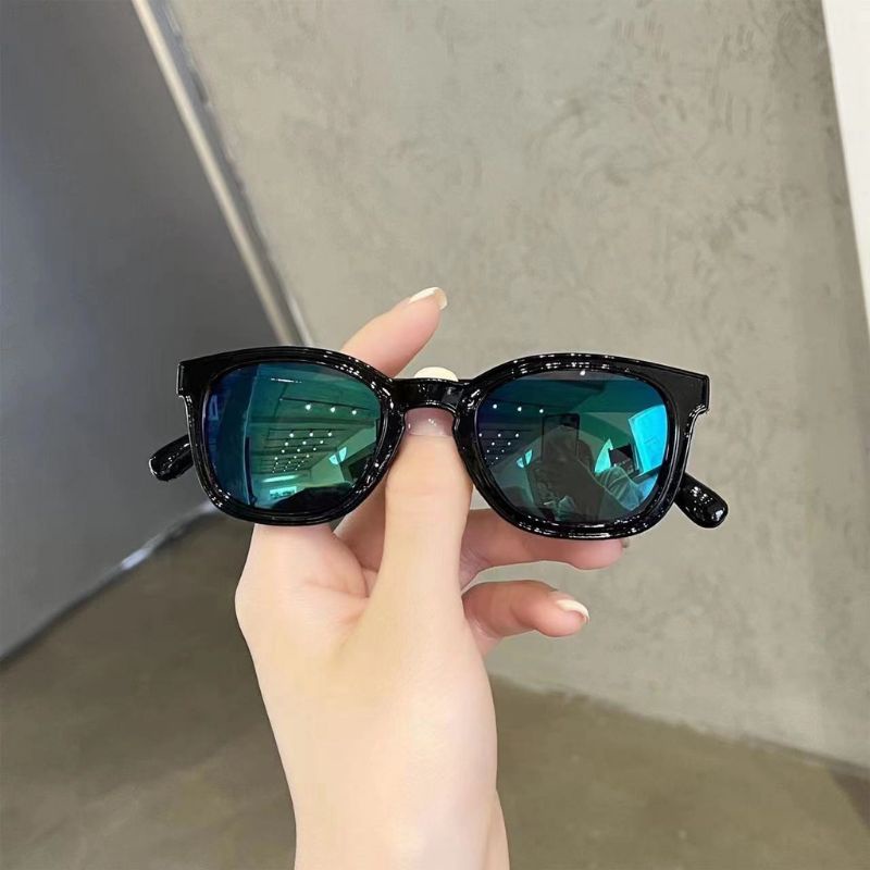 Kacamata hitam new trend anak cewek cowok lensa pelangi