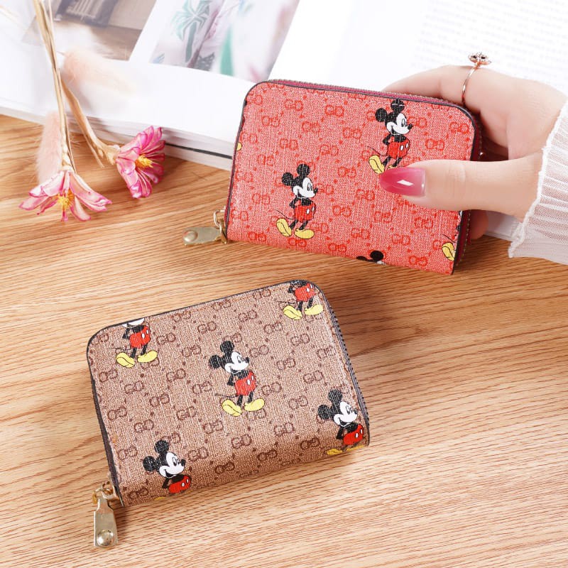 (COD) Dompet Kartu Wanita Mickey Wallet Coin Card Pocket MALL SHOPPING