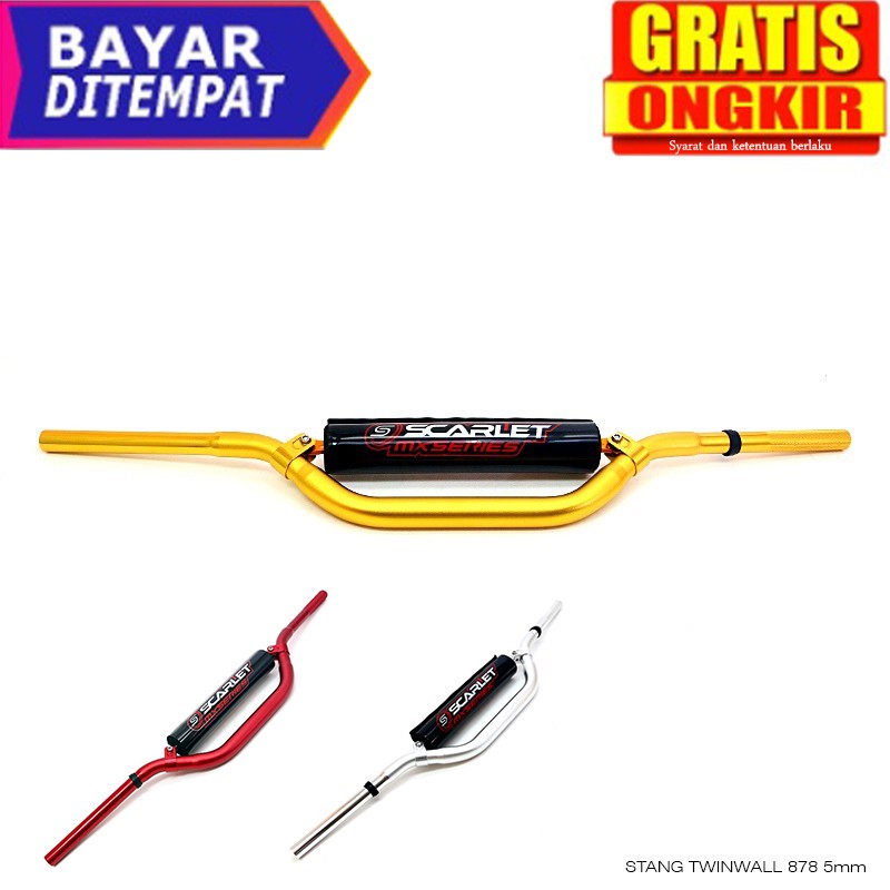 Stang Motor Stang Twinwall 878 5mm stang fatbar motor , stang klx , stang fatbar , stang fatbar