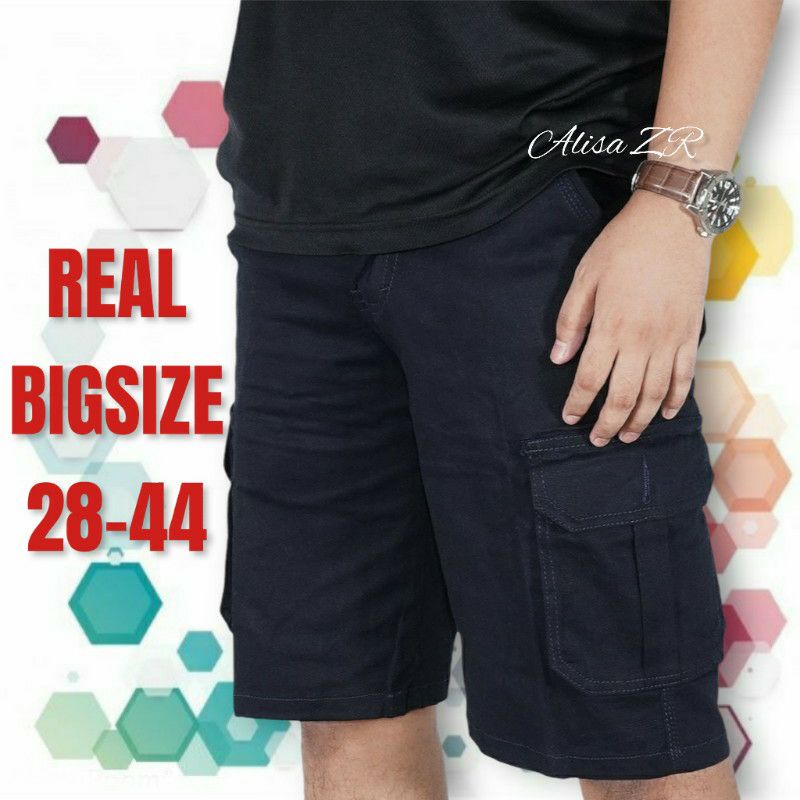 REAL BIGSIZE 28-44 CELANA PENDEK KARGO PRIA DEWASA