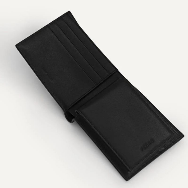 PDRO Men Textured Leather Bi-Fold Wallet