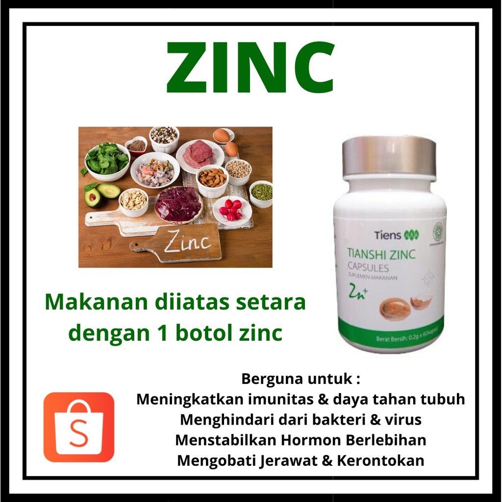 Tiens Zinc Vitamin / Suplemen Daya Tahan Tubuh & Multivitamin Anti
