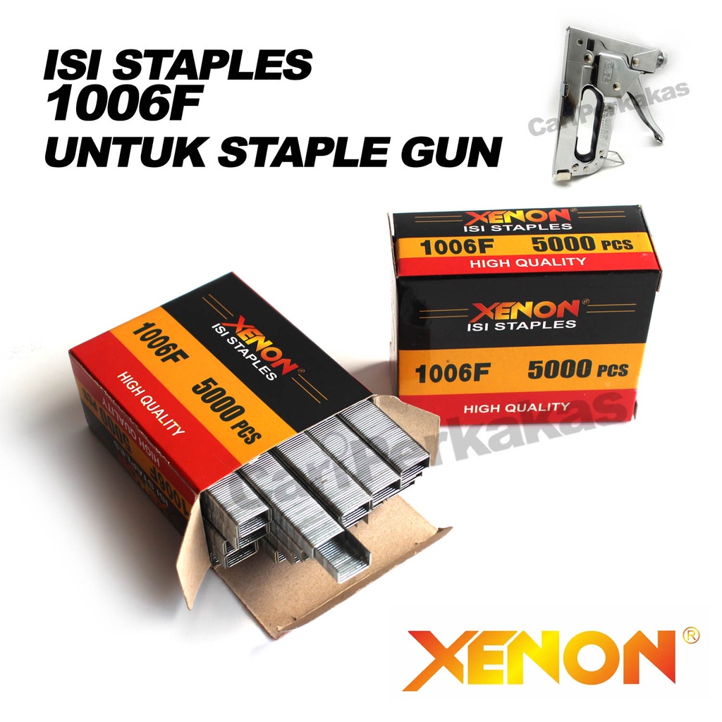

Isi Staples 6Mm XENON 1006 F - Isi Stapler 1006F - Staples Tembak - Refill Reffil Staples U