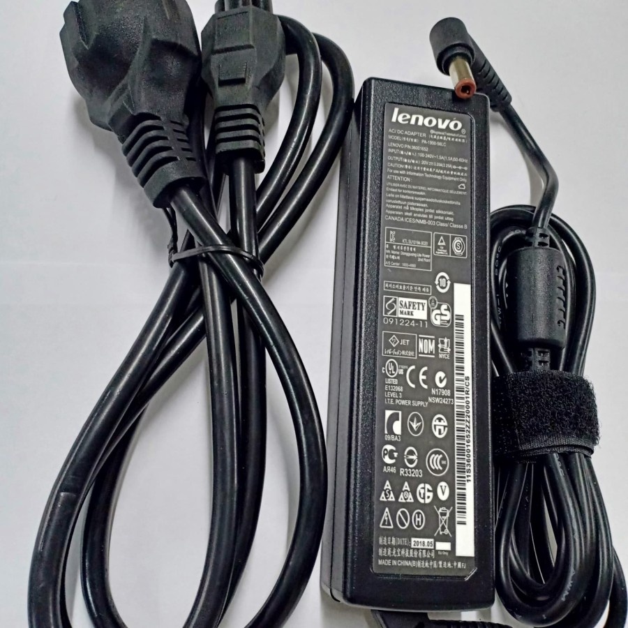 CHARGER LAPTOP LENOVO 20V - 3.25A STANDART ORIGINAL FREE KABEL POWER