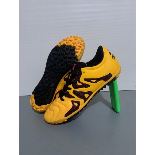 Sepatu ADIDAS X FUTSAL LEATHER YELLOW Original Made in Indonesia