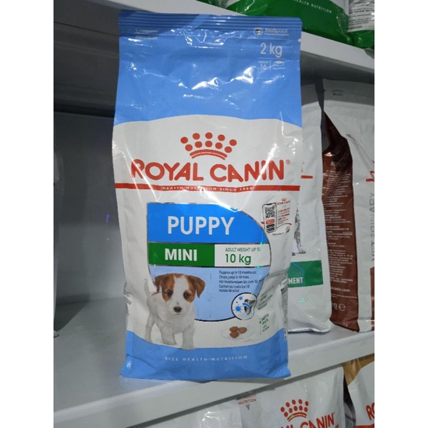 Royal canin mini puppy 2kg kemasan pabrik