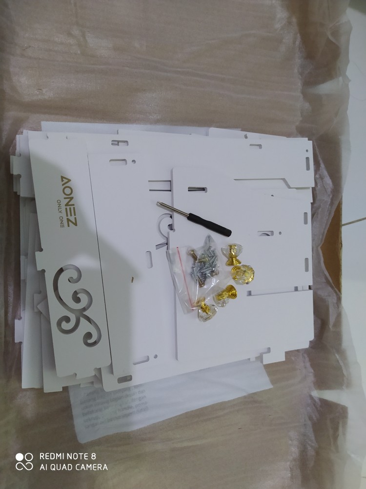 Exsellen Kotak Penyimpanan Tiga Lapis Rak Kosmetik 30*16*25cm