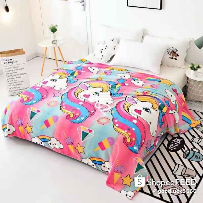 Selimut Bulu Karakter Size 140x200 Motif Baru