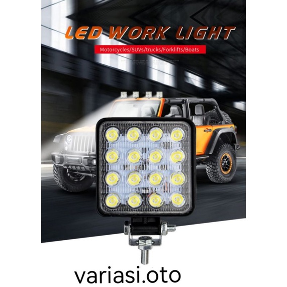 LAMPU TEMBAK SOROT LED BAR  CREE CWL WORKLIGHT 27W 16 MATA 12V -24 VOLT LAMPU LED MOBIL