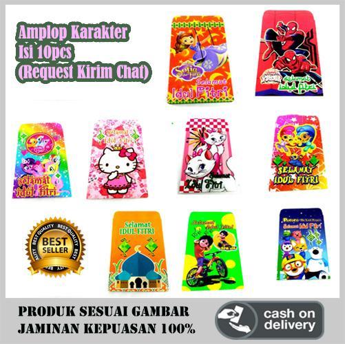 

10 Pcs Amplop Lebaran Karakter Amplop Lebaran Idul Fitri Karakter Random PS