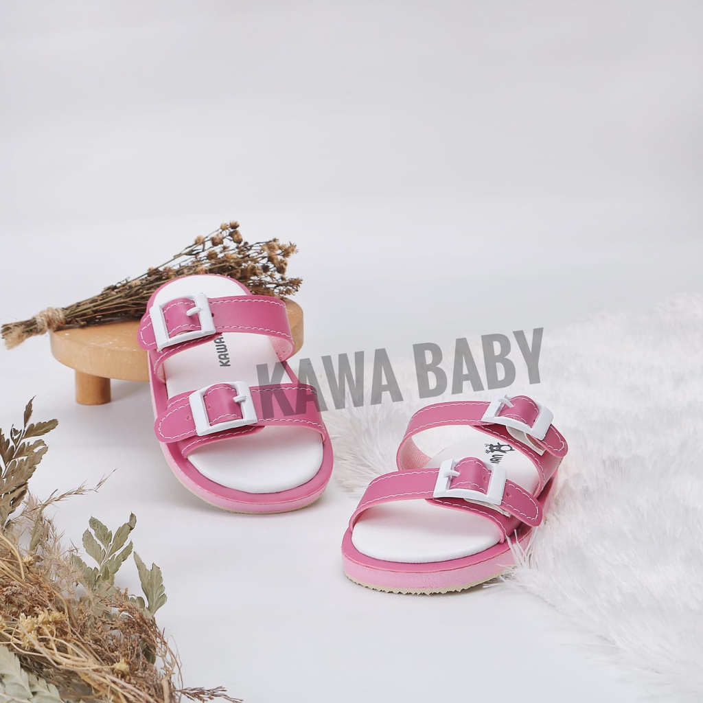 Sandal bayi perempuan premium ban 2 gesper ring