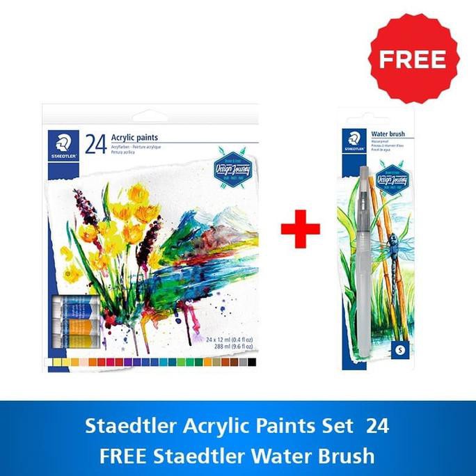 

Sale! Staedtler Acrylic Paint Tubes - Isi 24Pcs Terpercaya