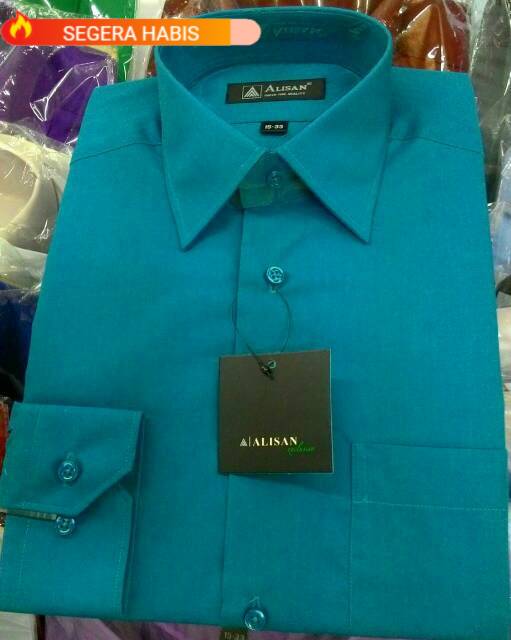 kemeja ALISAN hijau TOSCA regular fit panjang Murah HOT