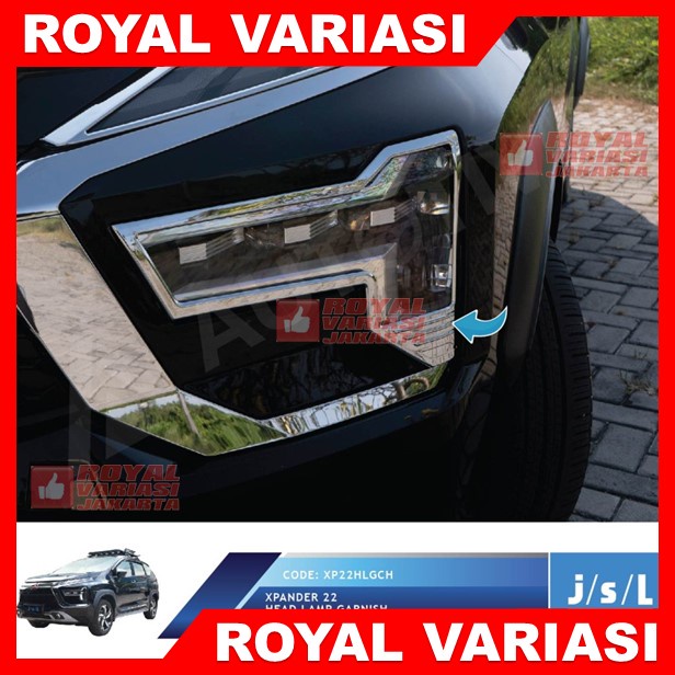 Garnish Lis List Lampu Depan Chrome XPANDER 2022