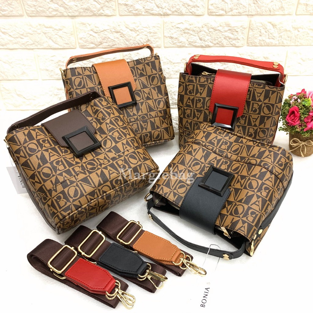 Tas Bonia Epson impor 3 Ruang slingbag wanita selempang Tas Bonia Epson impor 3 Ruang slingbag wanita selempang
