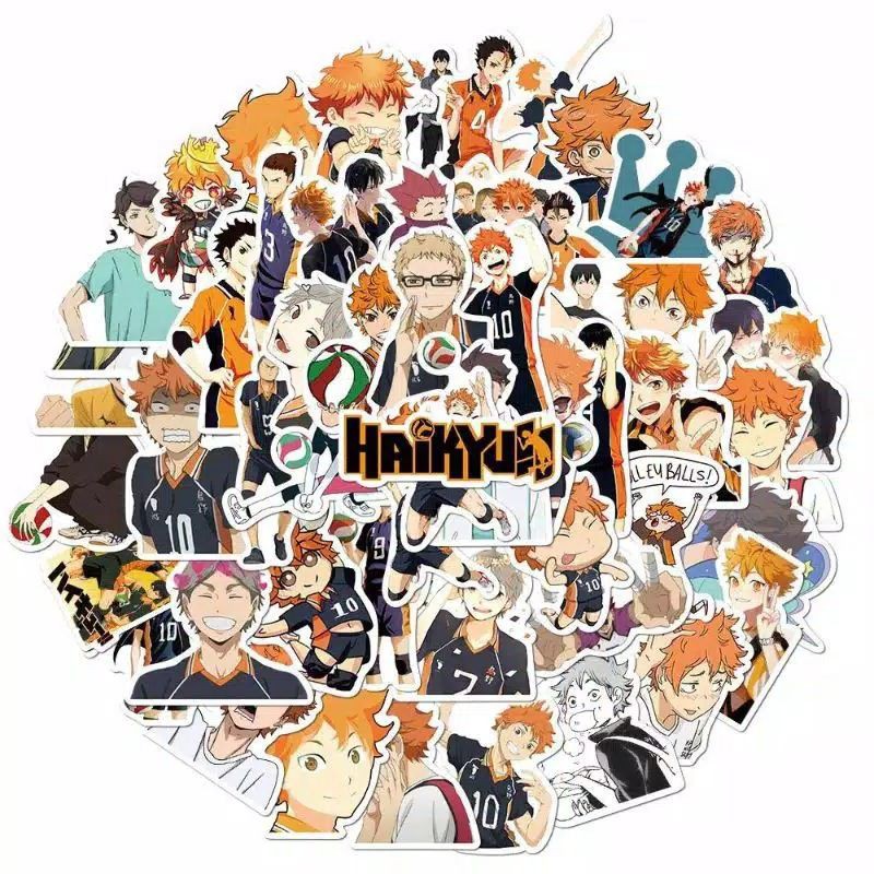 

sticker solo leveling, haikyu, JJK, SAO isi @ 20pc