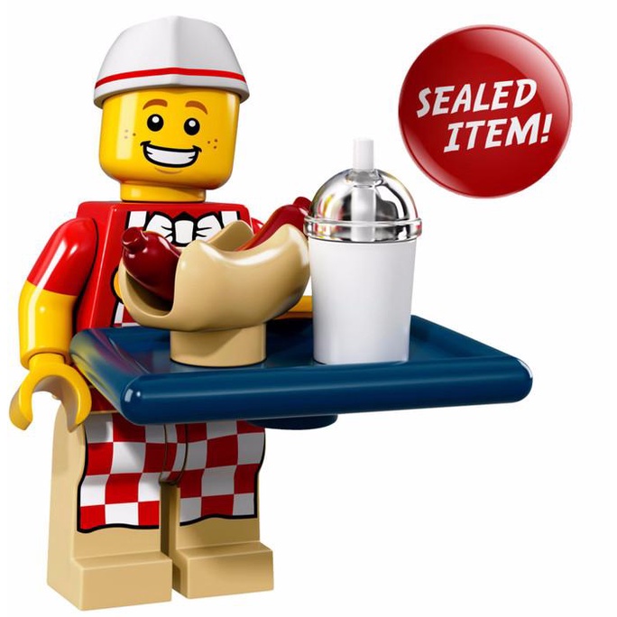 *#*#*#] LEGO Minifigures Series 17-Sausage Man Minifigure Seri #6 Hotdog Guy