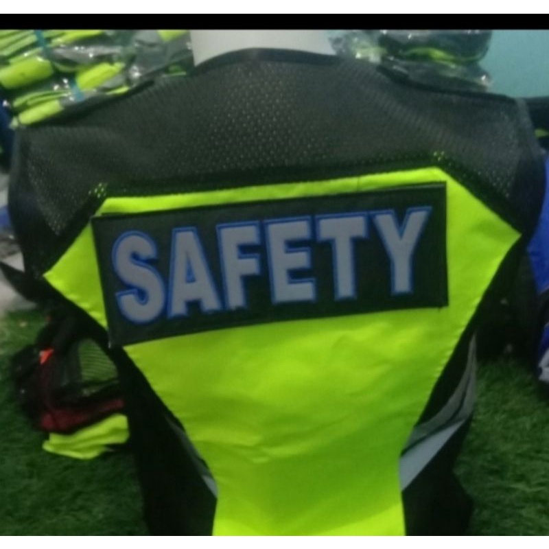 LOGO SAFETY DAPAT 3 PCS BER PEREKAT LANGSUNG TEMPEL Velcro