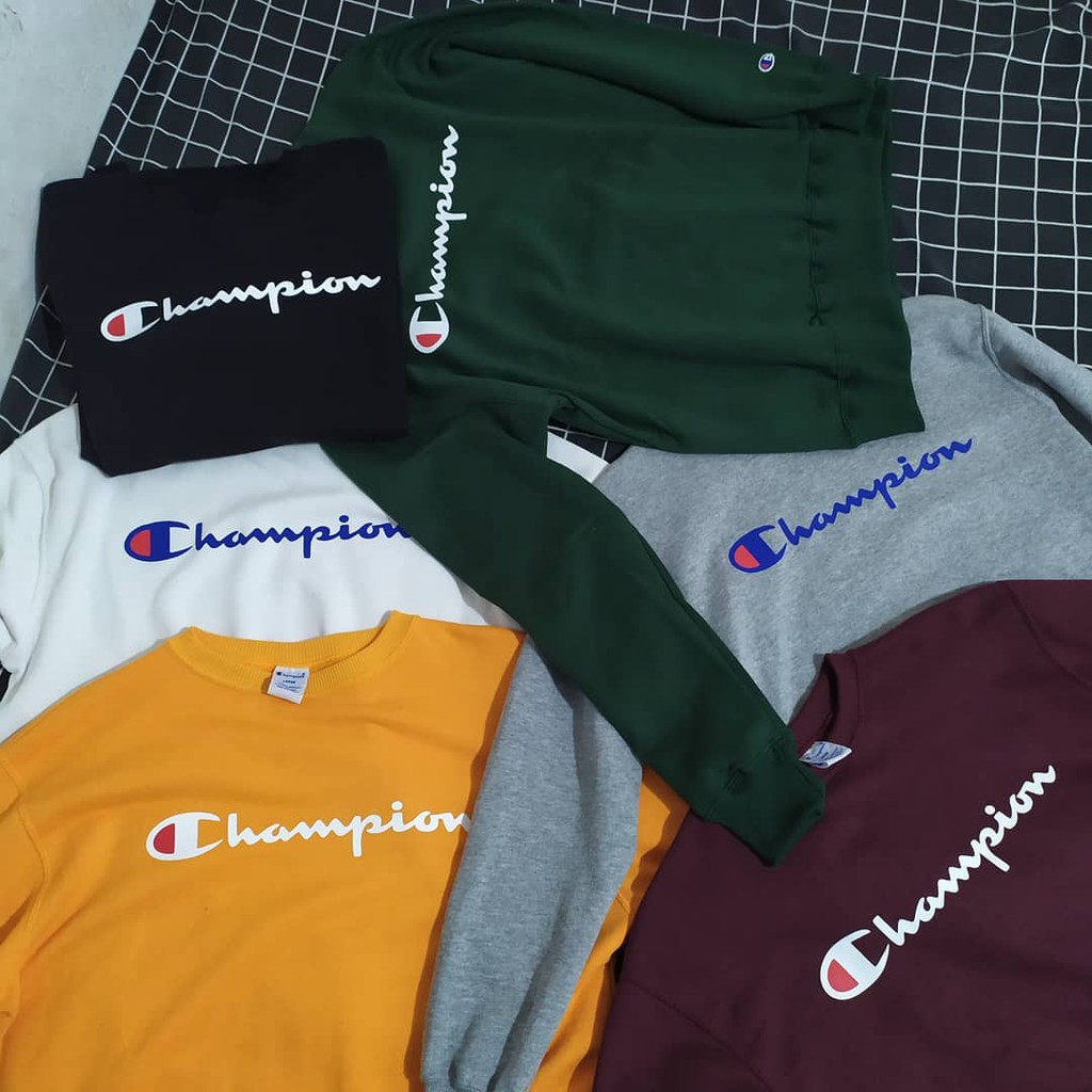 CREWNECK CHAMPION ORIGINAL - SWEATER CHAMPION SCRIPT ORIGINAL - JAKET ORIGINAL CHAMPION JAPAN MARKE
