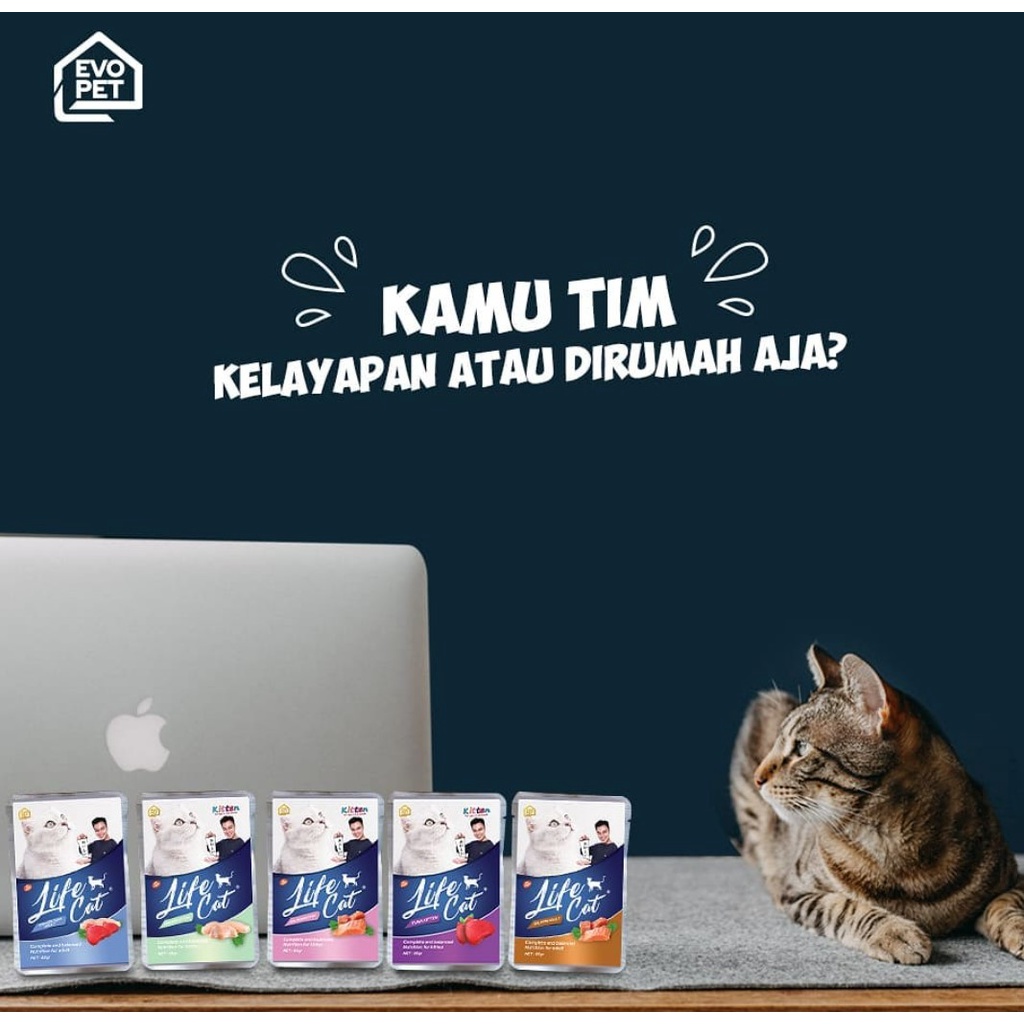 Life Cat Pouch 85gr Makanan Kucing Basah