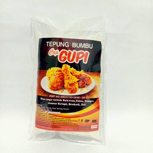 

Tepung Bumbu Cap Gupi Kemasan 180g