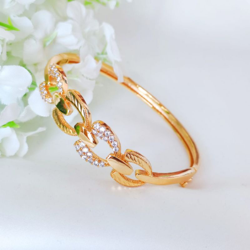 Gelang Bangle Xuping Import Warna Emas Wanita