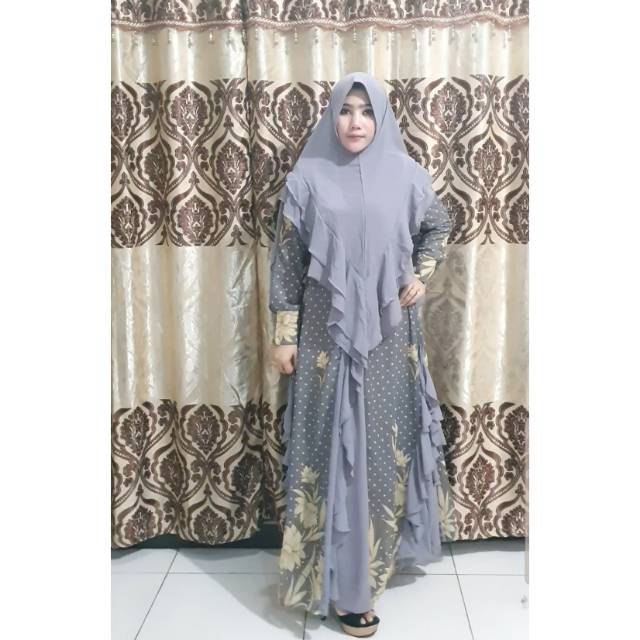 GAMIS FIOTINA SYAR'I BY SUKRIYA 1 SET KHIMAR