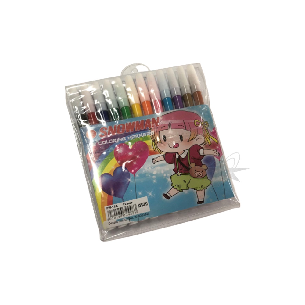 

Spidol Snowman isi 12 Warna