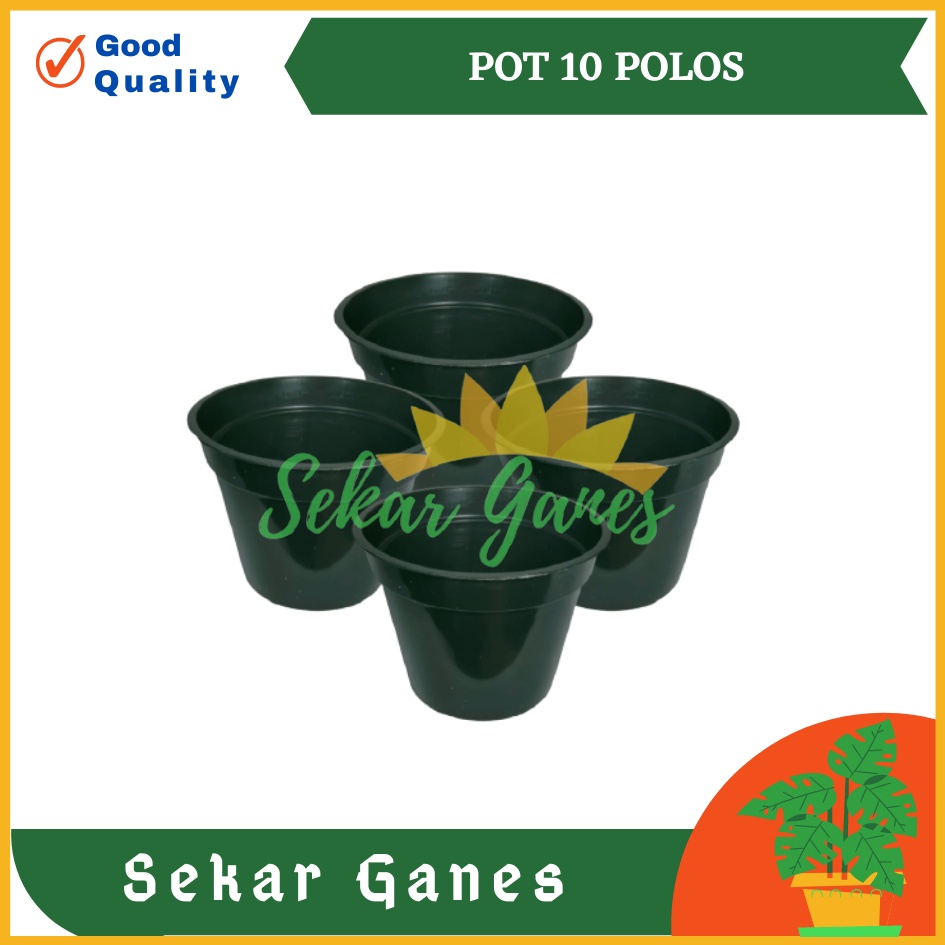 LUSINAN Pot 10 Cm Hitam Isi 12Pcs TERMURAH GROSIR Lusinan 12 pcs Pot Bunga Plastik Polos Kecil Murah