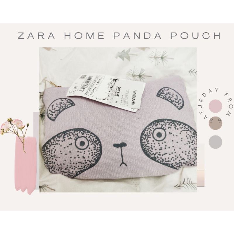 ZARA HOME panda pouch 100% authentic