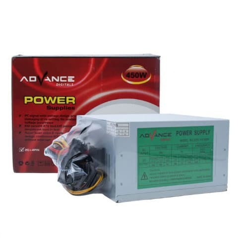 POWER SUPPLY ADVANCE 450W BOX, POWER SUPPLY KOMPUTER 450W ADVANCE BARU GARANSI 1TH