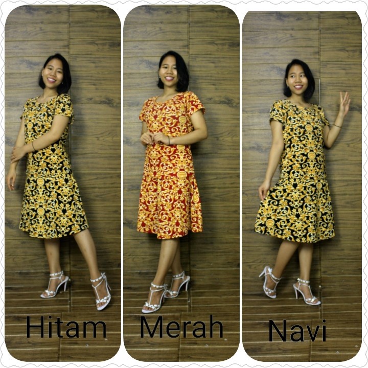 stelan blouse jumbo zolla kombi rok payung batik wanita