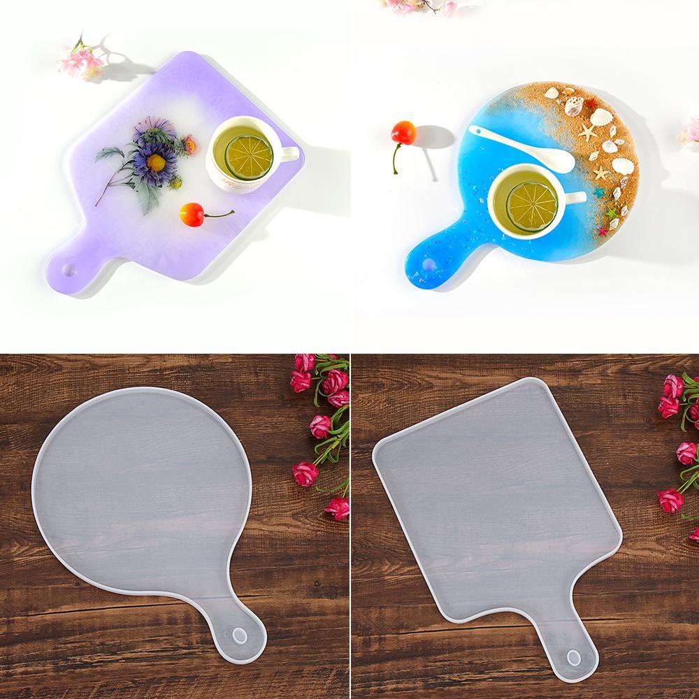 R-flower Resin Tray Cetakan DIY Painting Art Casting Resin Kerajinan Kristal Silikon Cetakan