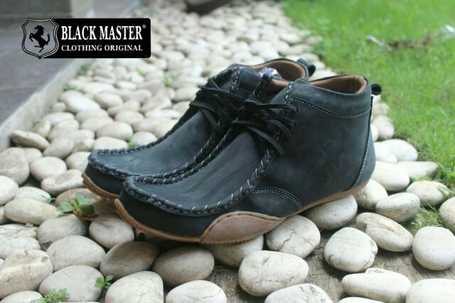 (COD) DISC 50% SEPATU SEMI BOOT KULIT ASLI BLACKMASTER DICKOV ORIGINAL HANDMADE