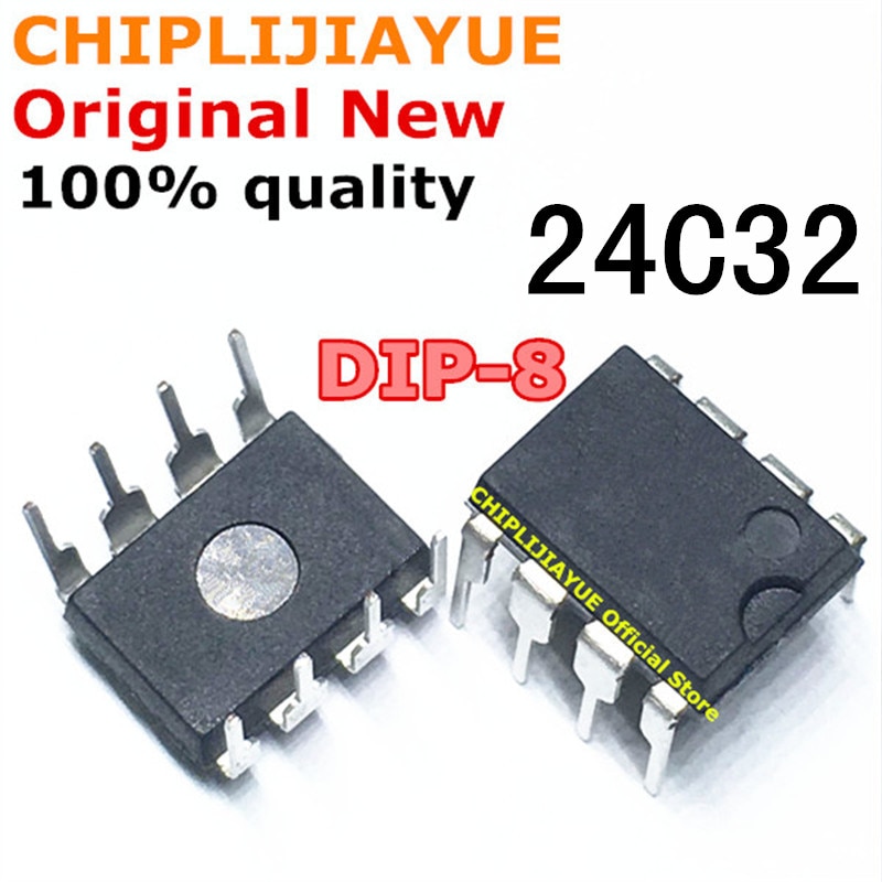 10pcs Ic 24c32 24c32an Dip-8 At24C32A At24C32A-10Pu-2.7 Dip8