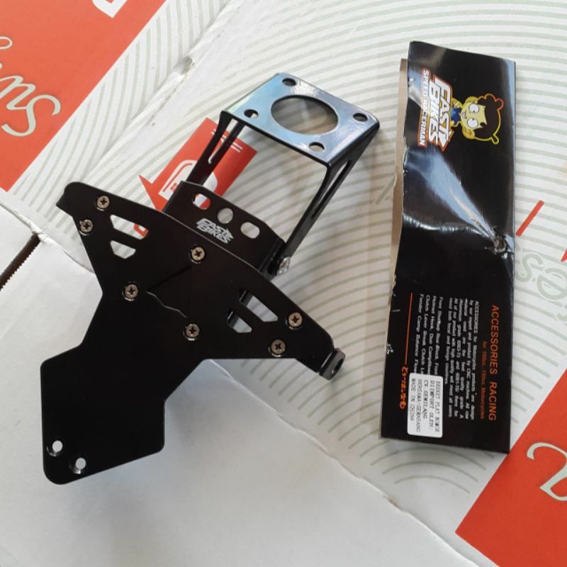 breket dudukan plat nomor belakang universal ninja aerox xabre Vixion cb R15 R25