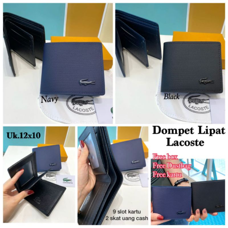 DOMPET LIPAT LACOSTE PRIA KUALITAS PREMIUM