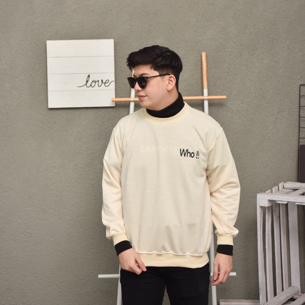 Nara Grosir - WHO Sweater l Sweater Polos l Sweater Pria dan Wanita