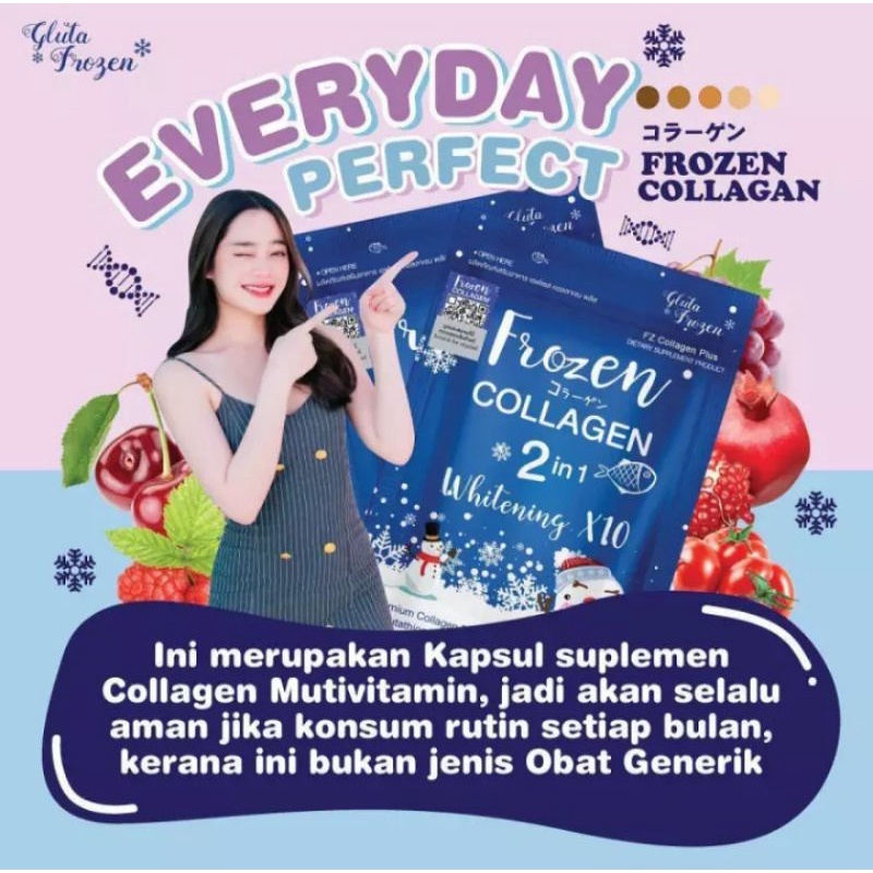 {COD~ORI BARCODE} FROZEN COLLAGEN 2in1 10X WHITENING 60 CAPSULE