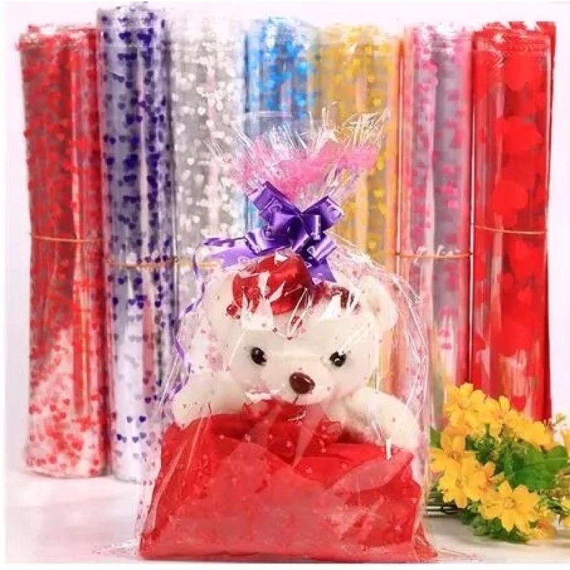 ( Pak 10 Lembar ) PLASTIC PARCEL SOUVENIR BAG - POLKADOT ONDE - PLASTIK KANTONG OPP / PLASTIC GOODIE BAG / PARCEL / SOUVENIR / HAMPERS / BINGKISAN SNACK FREE PITA KAWAT YELLOW RED BLUE PURPLE GREEN ORANGE