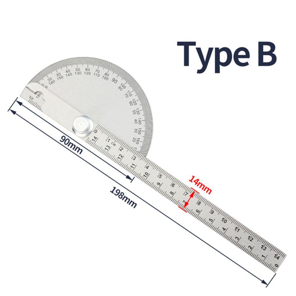 POPULAR Populer Busur Derajat Angle Conveyor Stainless Steel Angle Meter Penggaris Sudut