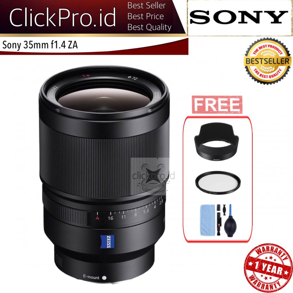 Sony Distagon T* FE 35mm f/1.4 ZA Lens - Sony FE 35mm - Sony 35mm