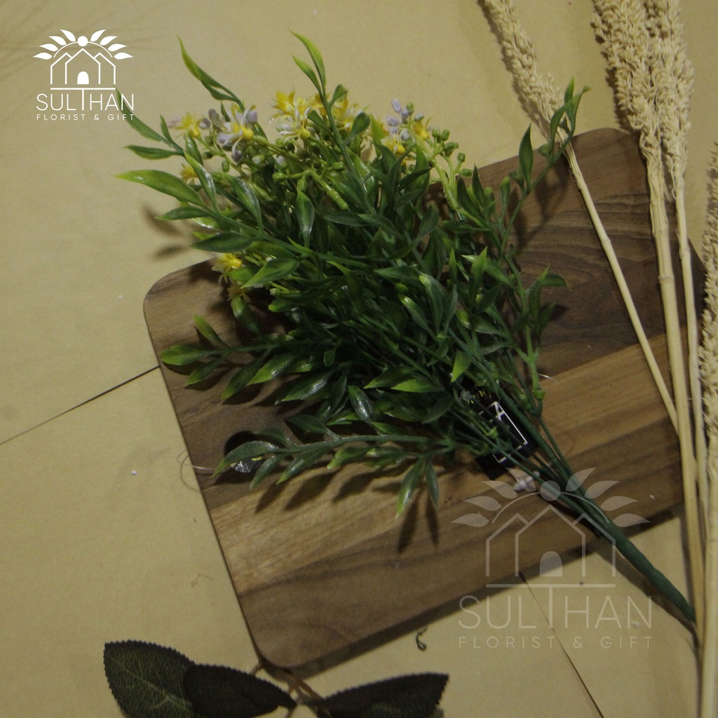 Bunga Daun Tanaman Artificial Premium Hias Grosir