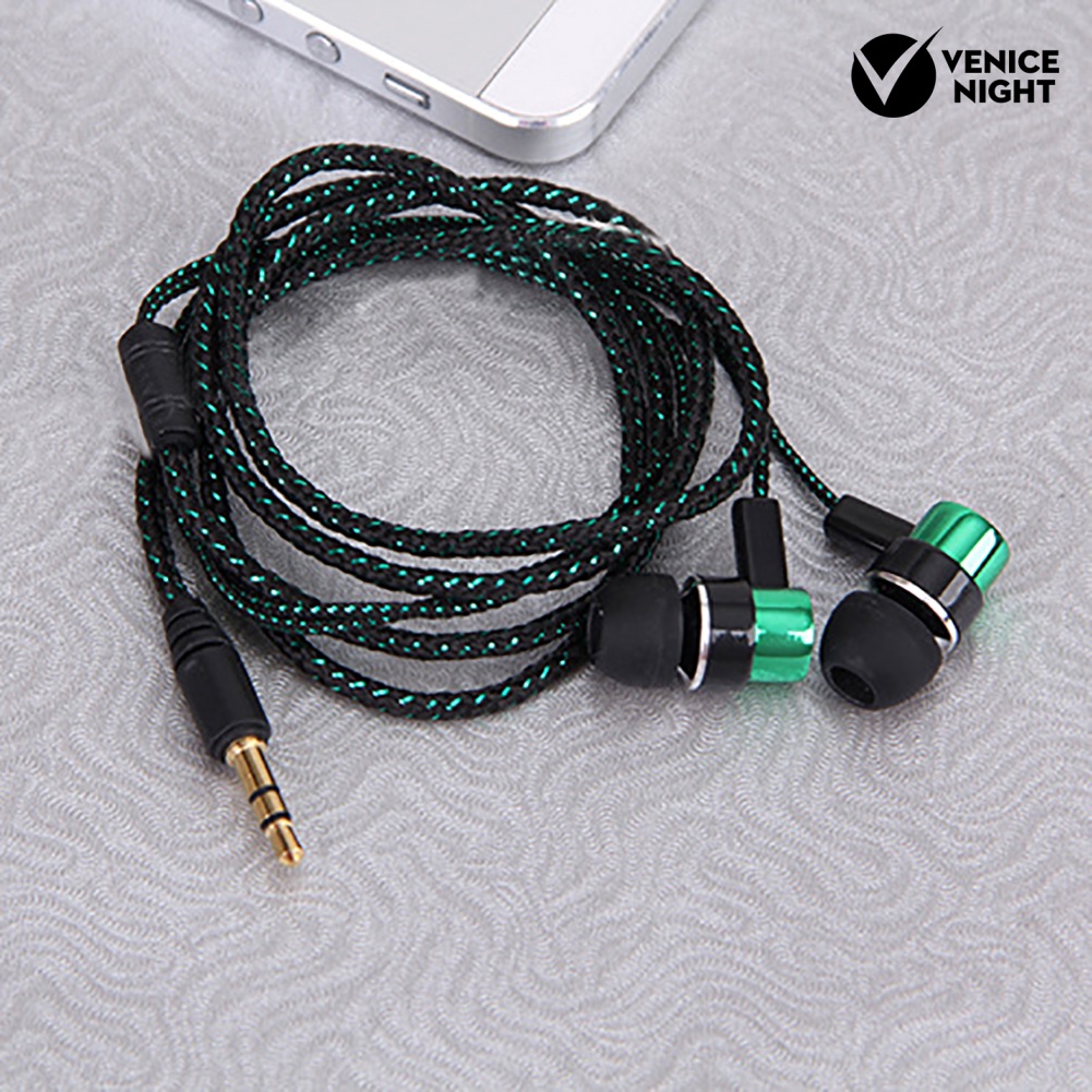 (VNEP) (Berkabel) Earphone In Ear Bass Stereo Bahan Metal Untuk Handphone / PC