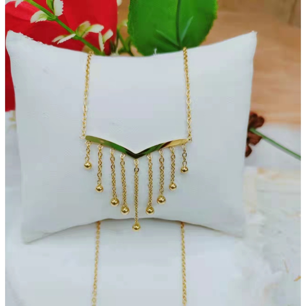 Kalung Titanium Perhiasan Fashion 8594