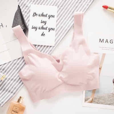 COD√Sport Bra Pakaian Dalam Wanita Hight Quality-bra-33 pink