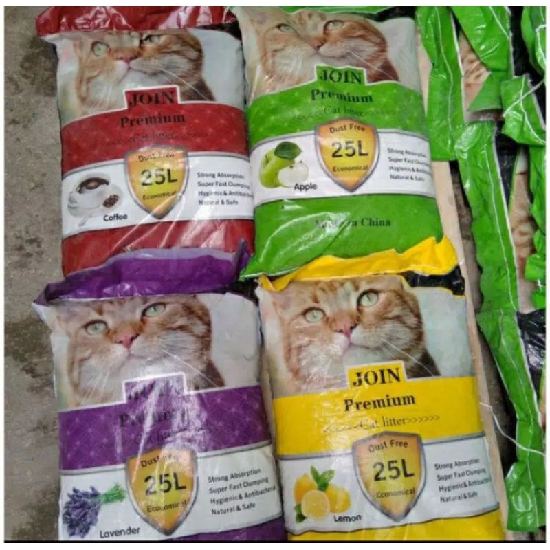 Pasir Kucing Promo Pasir Join Premium Catsand  25L - Pasir Gumpal Bentonic PROMO murah