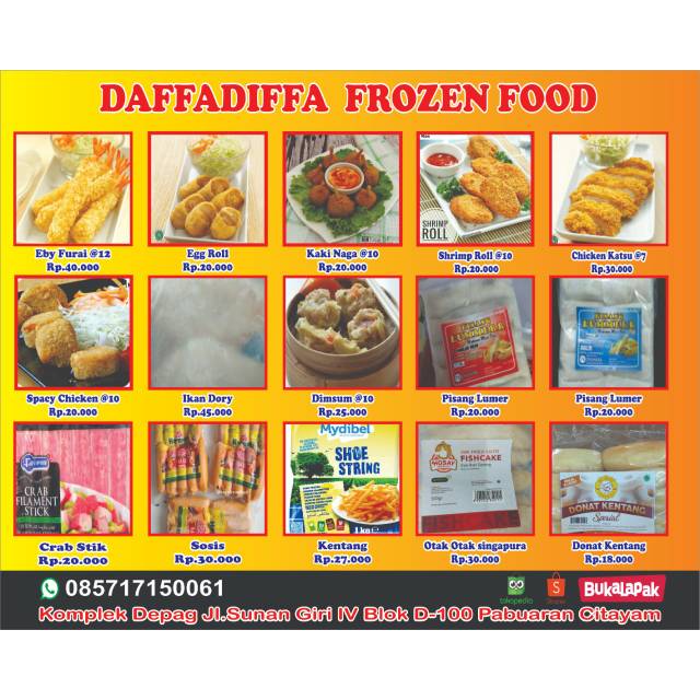 

Menjual Berbagai Macam Frozen Food Produk Bento